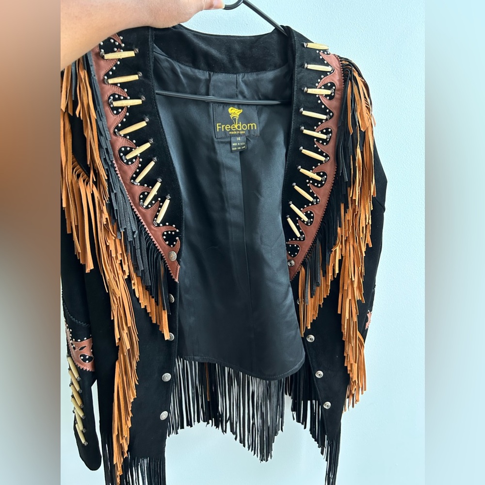 Freedom Leather fringe Jacket